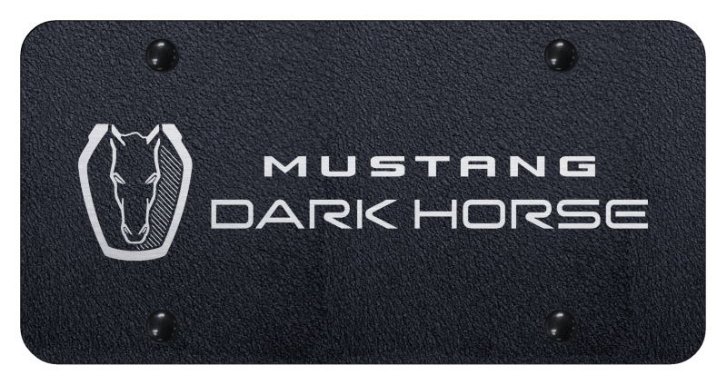 Dark Horse License Plate - Laser Etched Rugged Black