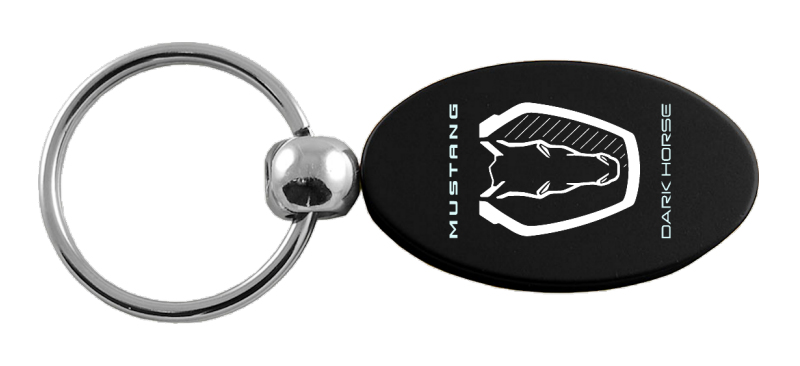Dark Horse Oval Key Fob - Black