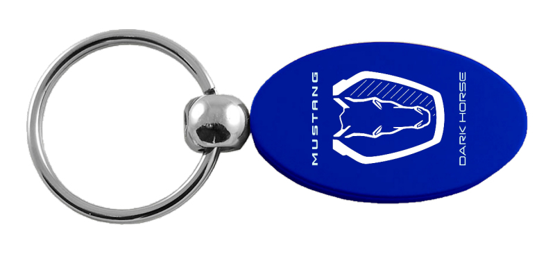 Dark Horse Oval Key Fob - Blue