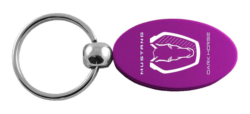 Dark Horse Oval Key Fob - Purple