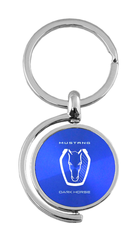 Dark Horse Spinner Key Fob - Blue