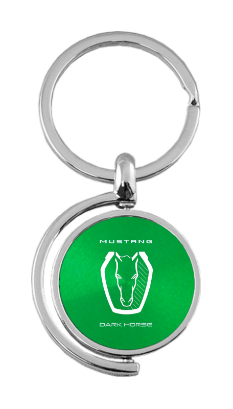 Dark Horse Spinner Key Fob - Green