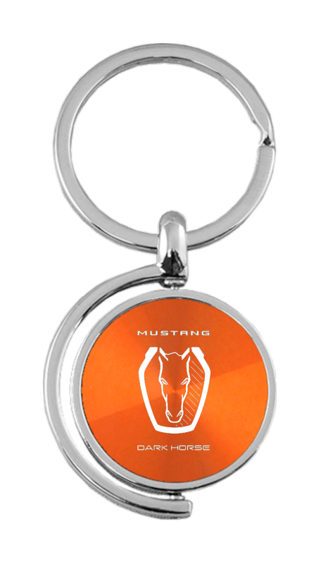 Dark Horse Spinner Key Fob - Orange