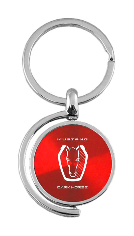 Dark Horse Spinner Key Fob - Red