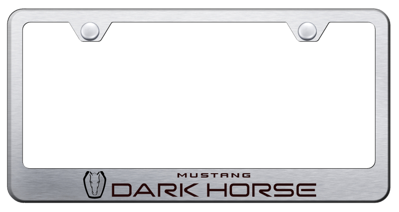Dark Horse Stainless Steel Frame - Laser Etched Brushed
