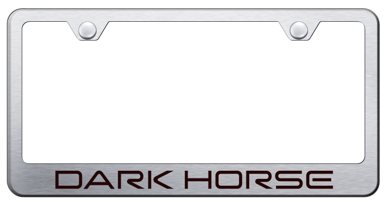 Dark Horse Stainless Steel Frame - Laser Etched Brushed
