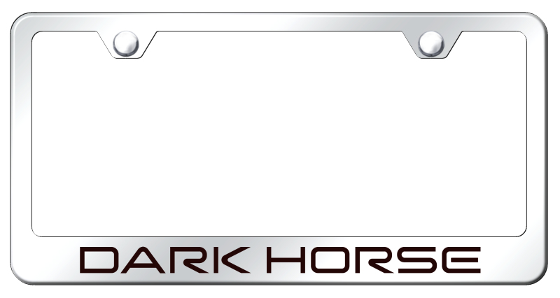 Dark Horse Stainless Steel Frame - Laser Etched Mirrored