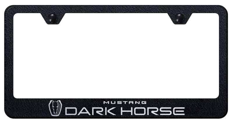 Dark Horse Stainless Steel Frame - Laser Etched Rugged Black