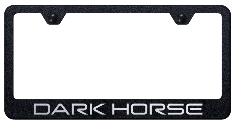 Dark Horse Stainless Steel Frame - Laser Etched Rugged Black