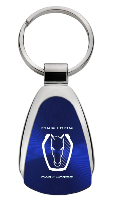 Dark Horse Teardrop Key Fob - Blue