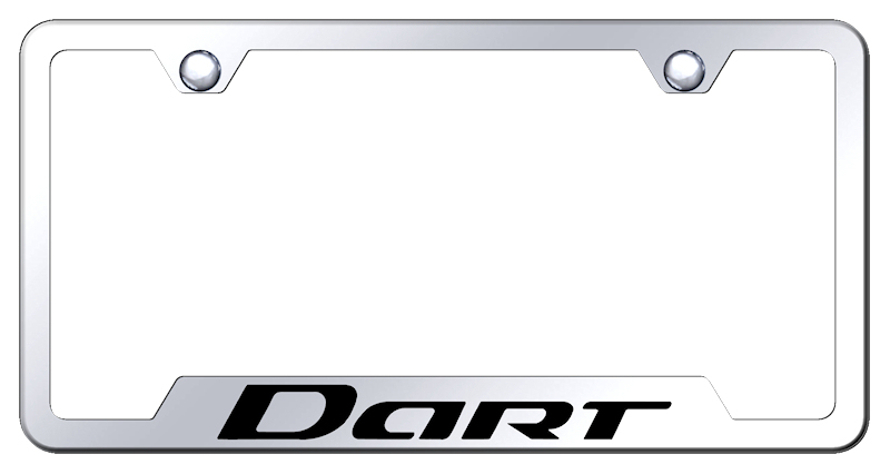 Dart Cut-Out Frame - Laser Etched Mirrored