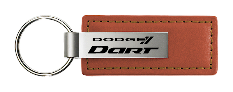 Dart Leather Key Fob - Brown