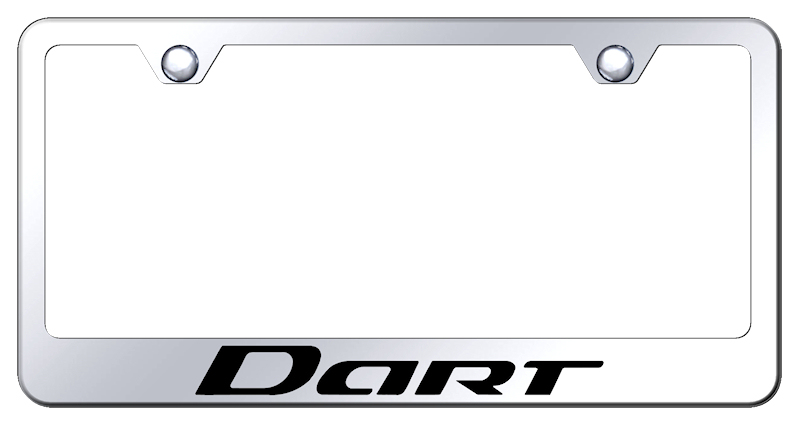 Dodge Dart Laser Etched Stainless Steel License Plate Frame - Finish:Mirror