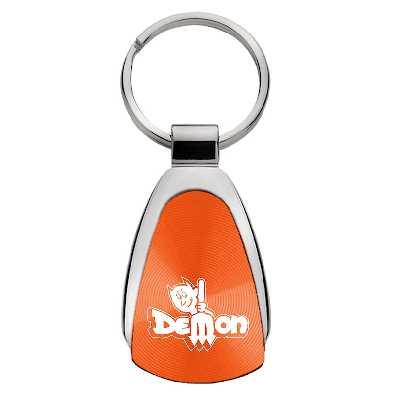 Demon Teardrop Key Fob - Orange