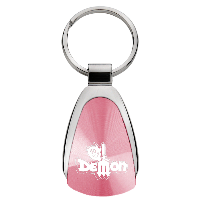 Demon Teardrop Key Fob - Pink