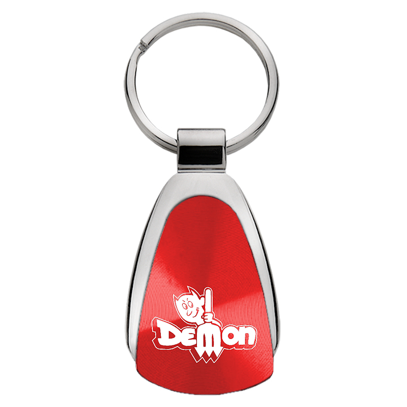 Demon Teardrop Key Fob - Red