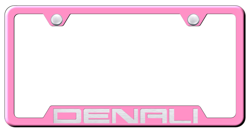 Denali Cut-Out Frame - Laser Etched Pink