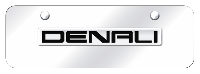 Denali Name Mini Plate - Chrome on Mirrored