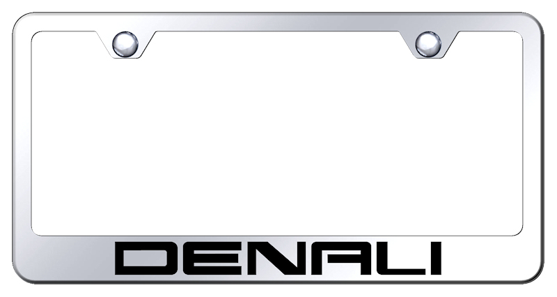 Denali Stainless Steel Frame - Laser Etched Mirrored