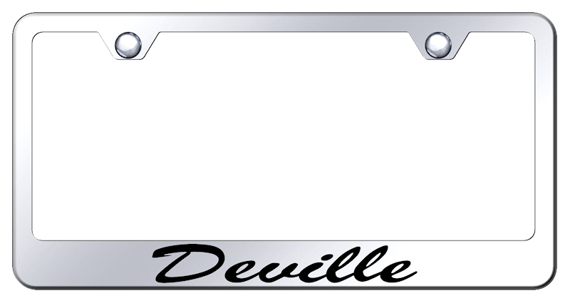 Deville Script Stainless Steel Frame - Laser Etched Mirrored