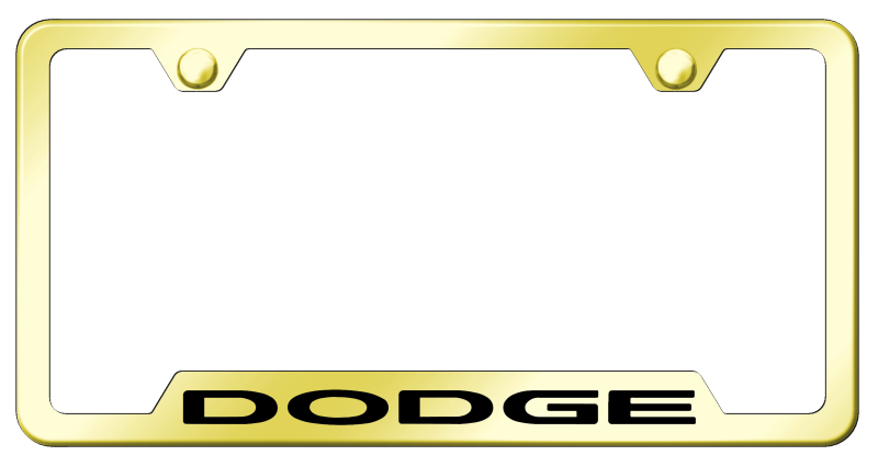 Dodge Cut-Out Frame - Laser Etched Gold