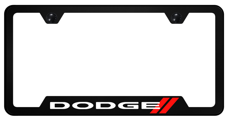 Dodge Stripe PC Notched Frame - UV Print on Black