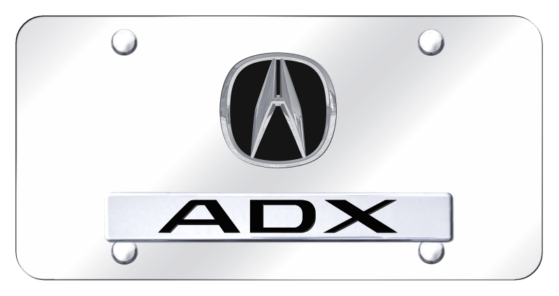 Dual ADX License Plate - Chrome on Mirrored