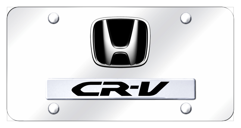 Dual CR-V License Plate - Chrome on Mirrored