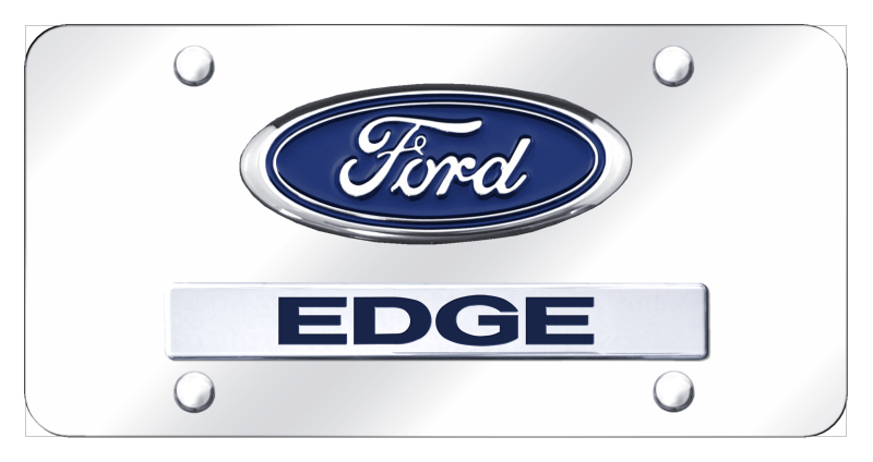 Dual Edge License Plate - Chrome on Mirrored