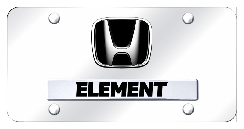 Dual Element License Plate - Chrome on Mirrored