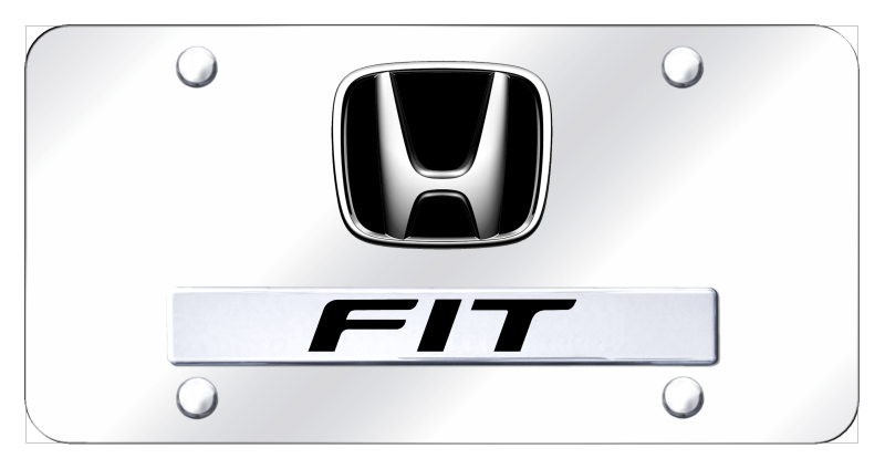 Dual Fit License Plate - Chrome on Mirrored