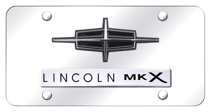 Dual MKX License Plate - Chrome on Mirrored