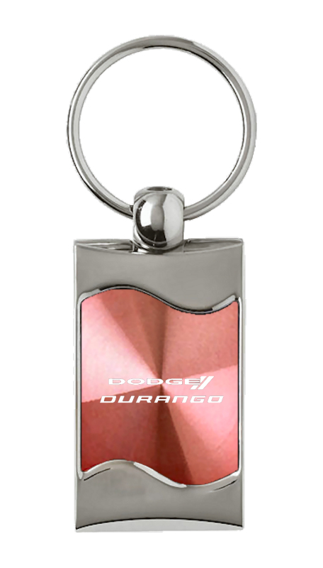 Durango Rectangular Wave Key Fob - Pink