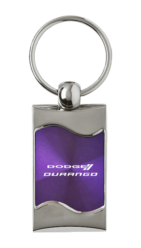 Durango Rectangular Wave Key Fob - Purple