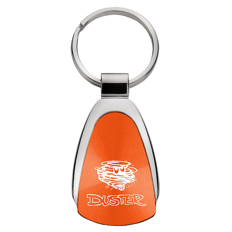 Duster Teardrop Key Fob - Orange