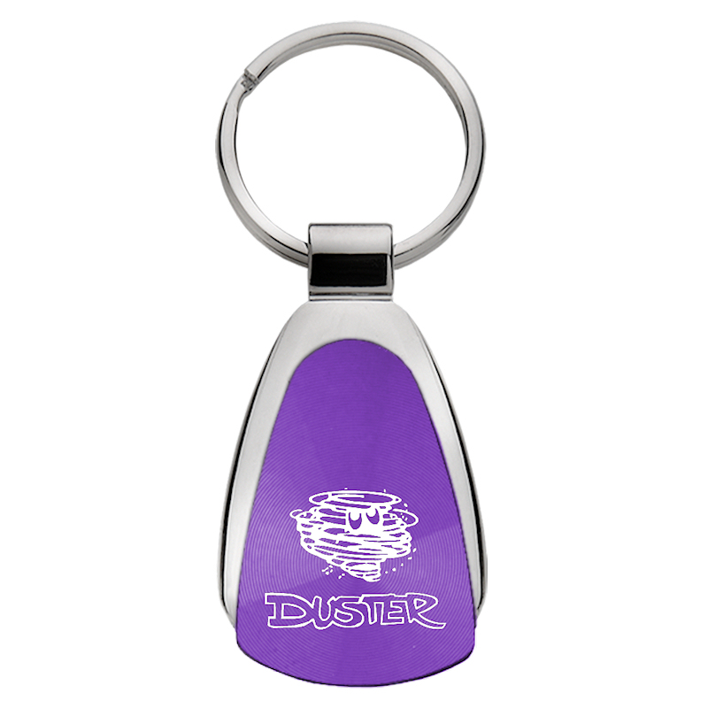 Duster Teardrop Key Fob - Purple