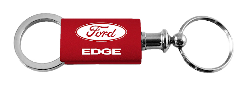 Edge Anodized Aluminum Valet Key Fob - Red