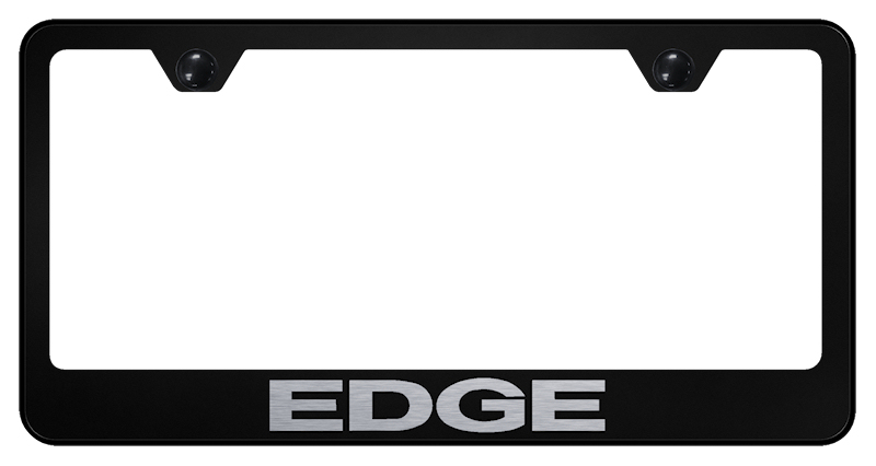 Edge Stainless Steel Frame - Laser Etched Black