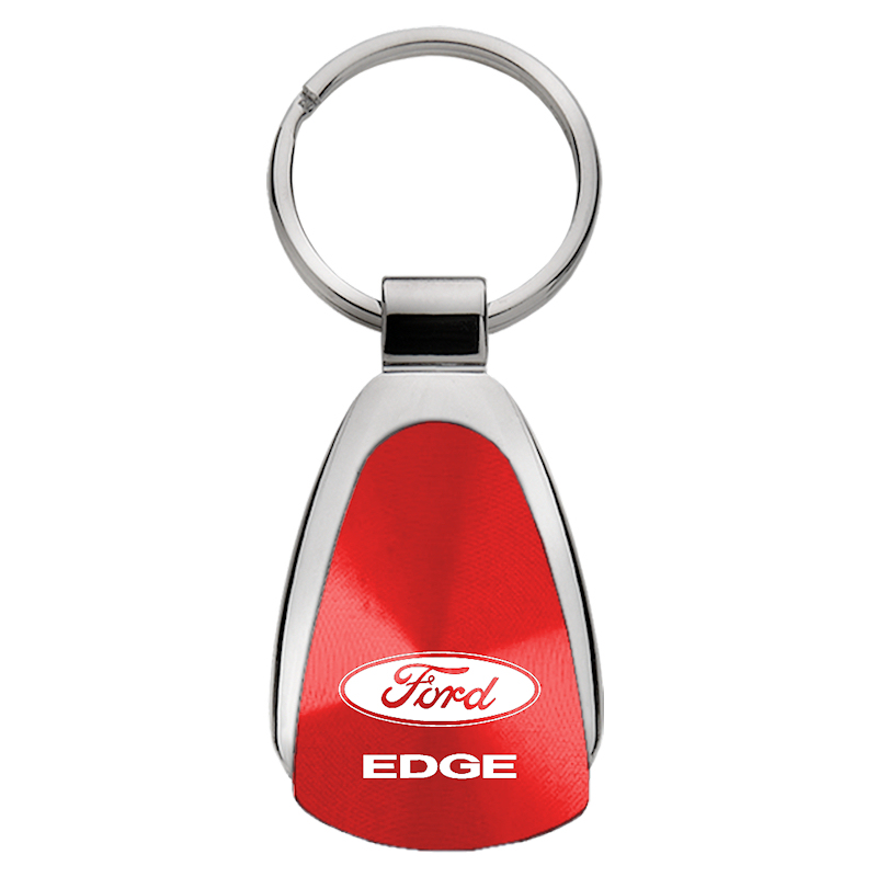Edge Teardrop Key Fob - Red