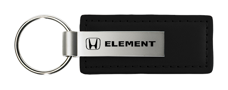 Element Leather Key Fob - Black