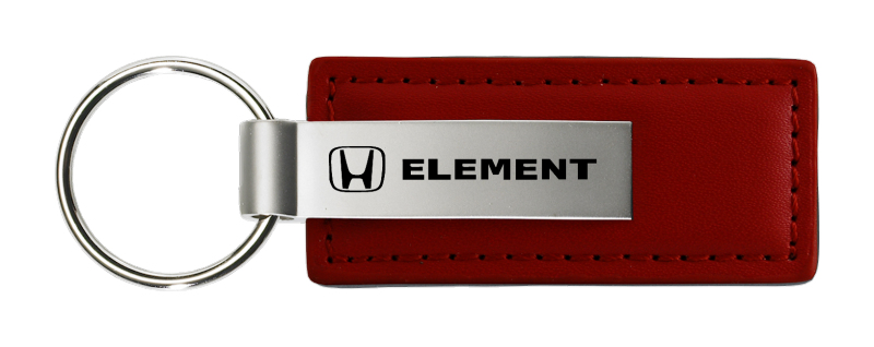 Element Leather Key Fob - Burgundy