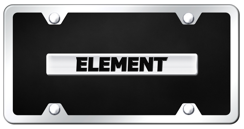 Element Name Acrylic Kit - Chrome on Black