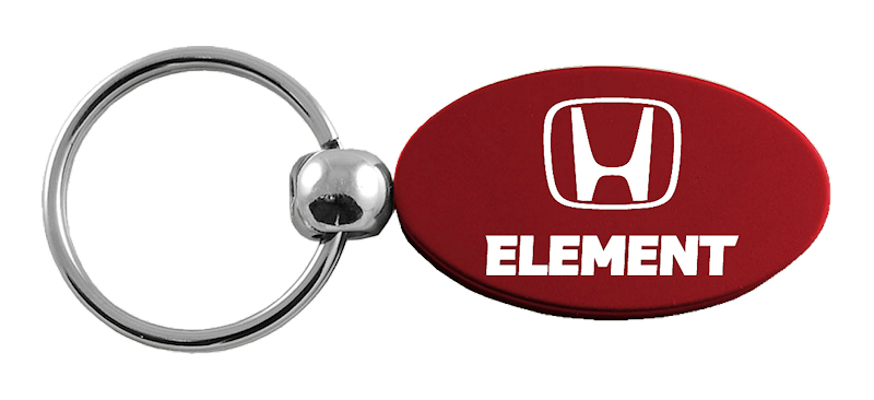 Element Oval Key Fob - Burgundy