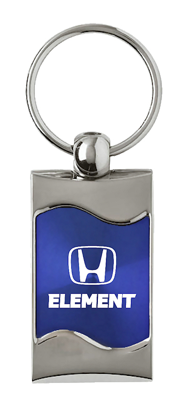 Element Rectangular Wave Key Fob - Blue