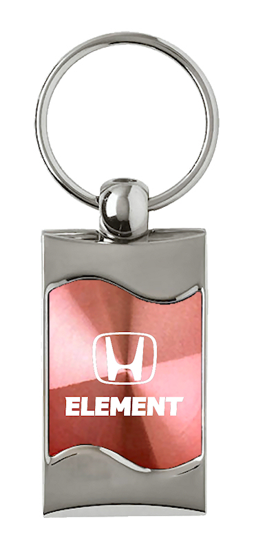 Element Rectangular Wave Key Fob - Pink