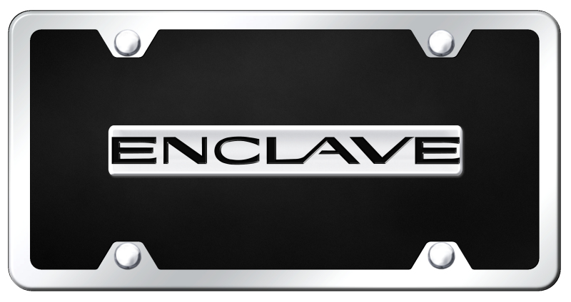 Enclave Name Acrylic Kit - Chrome on Black