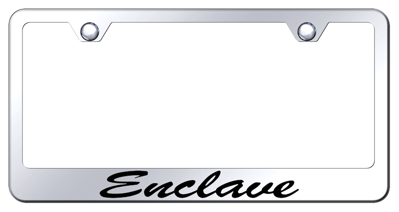 Enclave Script Stainless Steel Frame - Laser Etched Mirrored