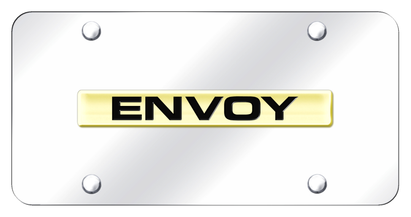 Envoy Name License Plate - Gold on Mirrored
