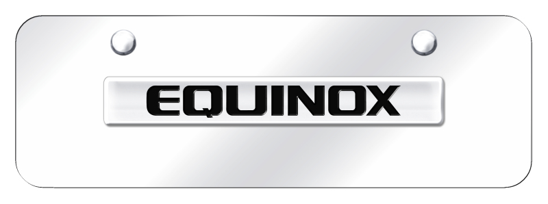 Equinox Name Mini Plate - Chrome on Mirrored