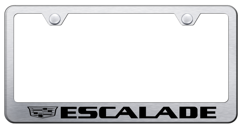 Escalade 2014 Stainless Steel Frame - Laser Etched Brushed